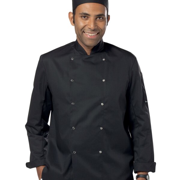 Dennys Long Sleeve Press Stud Chef's Jacket Thumbnail