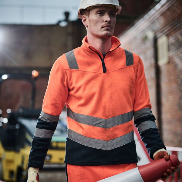 Pro hi-vis half zip fleece top Thumbnail