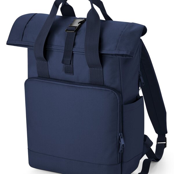 BagBase Recycled Twin Handle Roll-Top Laptop Backpack Thumbnail