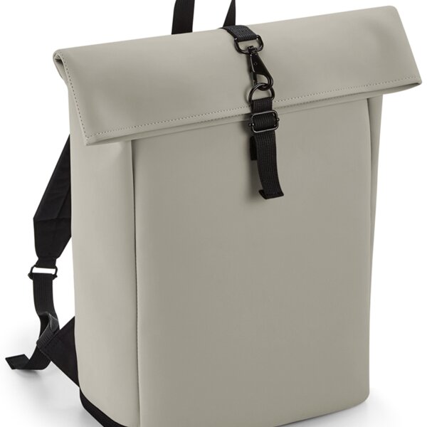 BagBase Matte PU Roll-Top Backpack Thumbnail