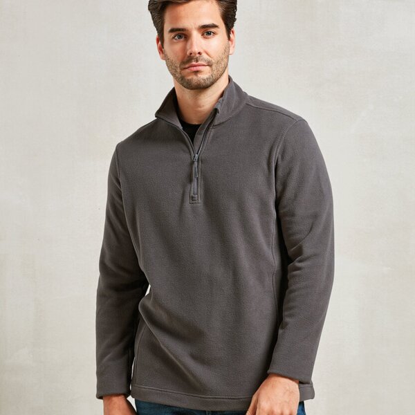 Unisex ‘Recyclight’ 1/4 zip microfleece Thumbnail