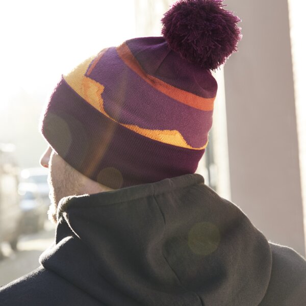 Beechfield Mountain Peaks Pom Pom Beanie Thumbnail