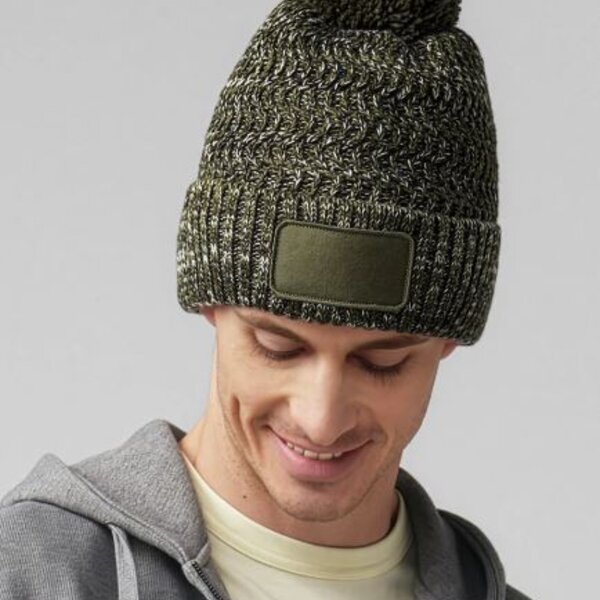 Beechfield Ramble Patch Pom Beanie Thumbnail