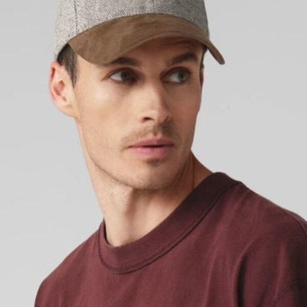 Beechfield Suede Peak Herringbone Cap Thumbnail