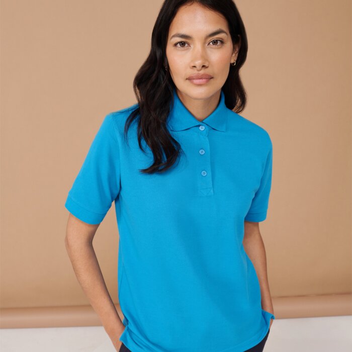 Henbury Ladies Poly/Cotton Piqué Polo Shirt Thumbnail