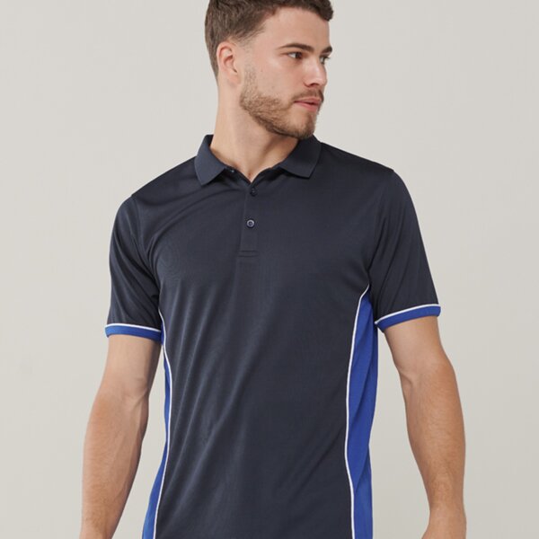 Finden + Hales Contrast Panel Polo Shirt Thumbnail