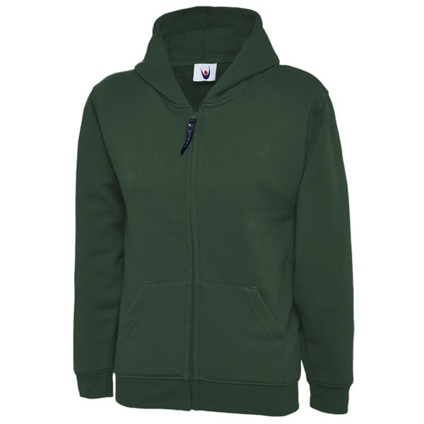 Childrens Classic Full Zip Hooded Sweatshirt Thumbnail