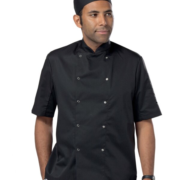 Dennys Short Sleeve Press Stud Chef's Jacket Thumbnail