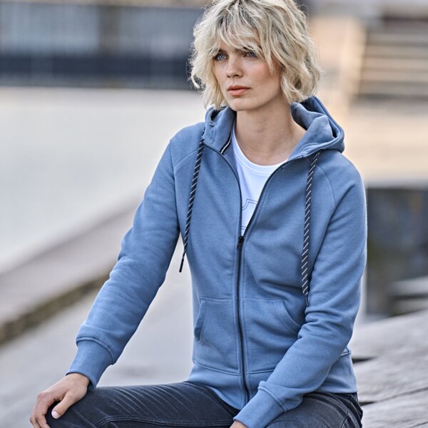 Tee Jays Ladies Fashion Zip Hooded Sweatshirt Thumbnail