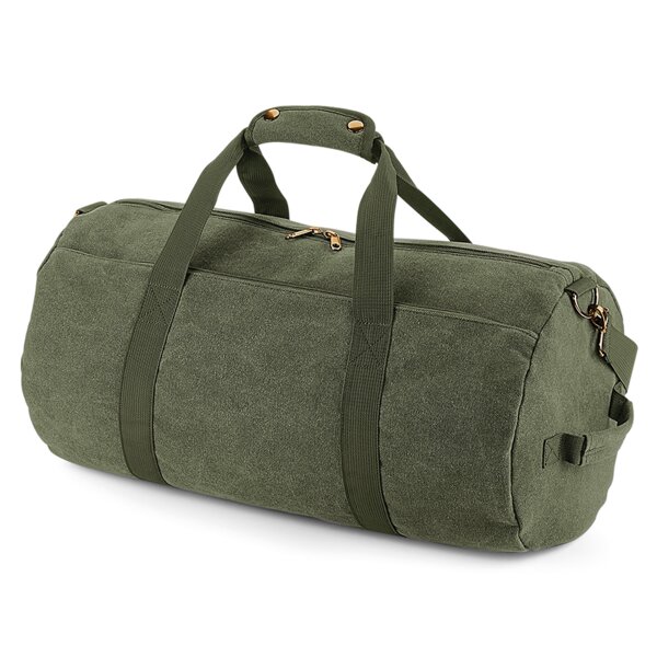BagBase Vintage Canvas Barrel Bag Thumbnail