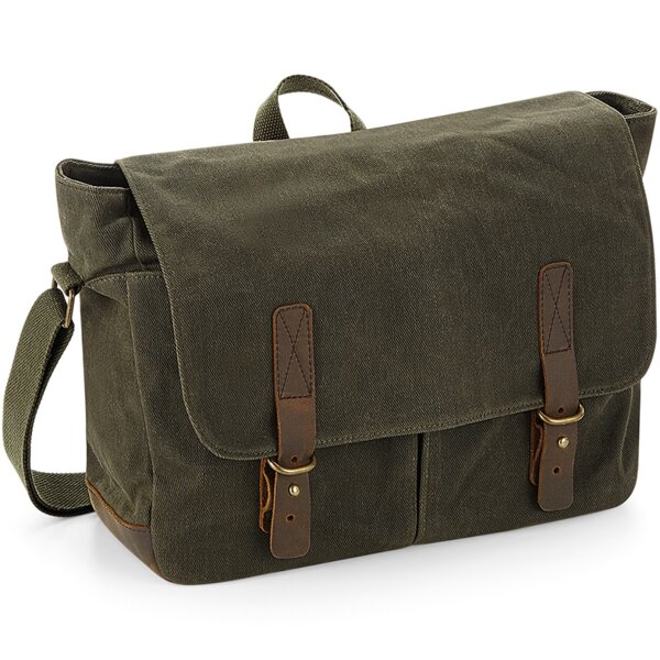 Quadra Heritage Waxed Canvas Messenger Thumbnail