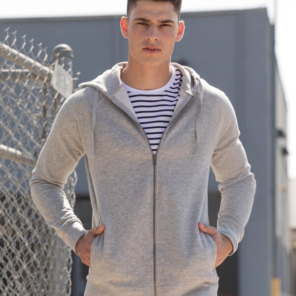 SF Unisex Slim Fit Zip Hooded Sweatshirt Thumbnail