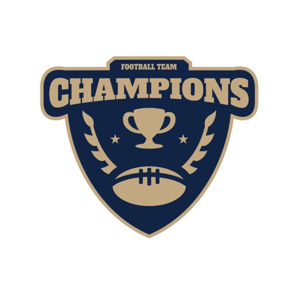 Champions Football Team logo template Thumbnail