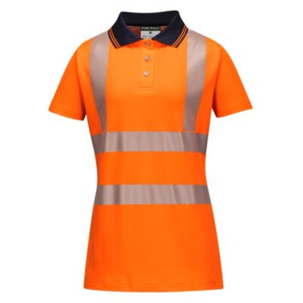 Hi-Vis Women's Cotton Comfort Pro Polo Shirt S/S  Thumbnail