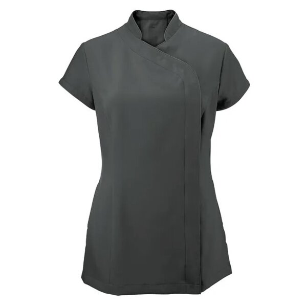 Zipped Wrap Tunic - Charcoal Thumbnail