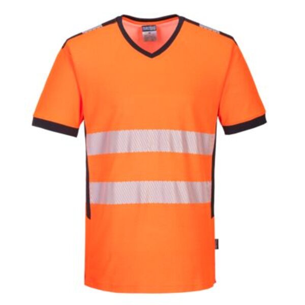 PW3 Hi-Vis V-Neck Mesh Insert T-Shirt S/S  Thumbnail