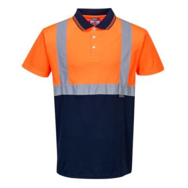 Hi-Vis Contrast Polo Shirt S/S  Thumbnail