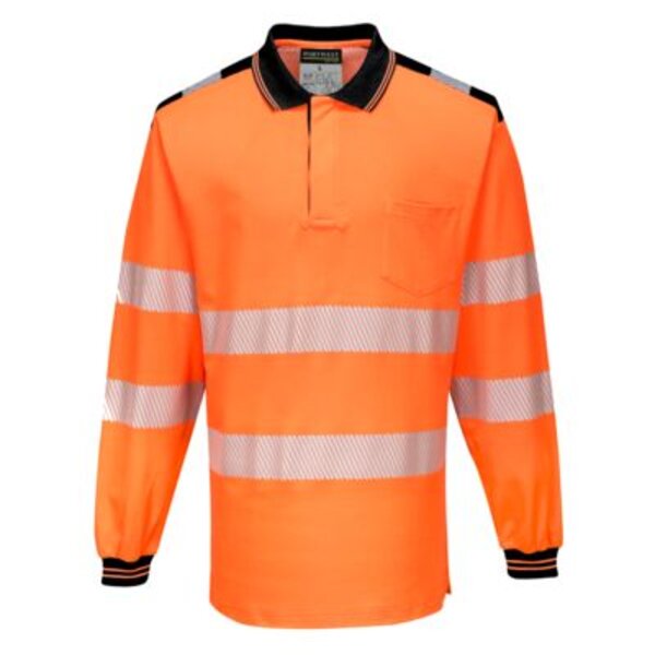 PW3 Hi-Vis Cotton Comfort Polo Shirt L/S  Thumbnail