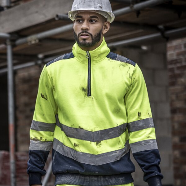 Regatta High Visibility Pro 1/4 Zip Sweatshirt Thumbnail