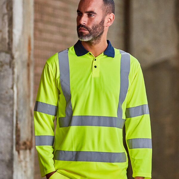 PRO RTX Hi-Vis Long Sleeve Polo Shirt Thumbnail