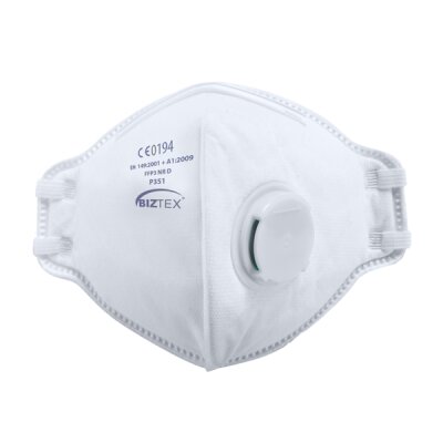 FFP3 Respirator Mask with Valve - Sold in packs of 20 @ £1.00 each mask Thumbnail