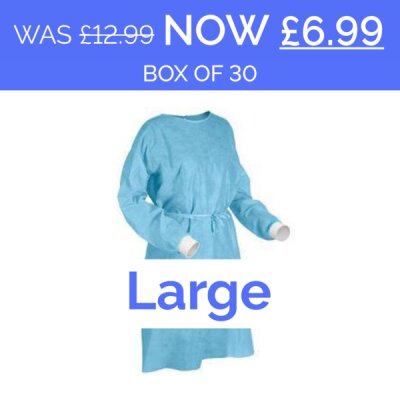 Blue surgical Gown Thumbnail