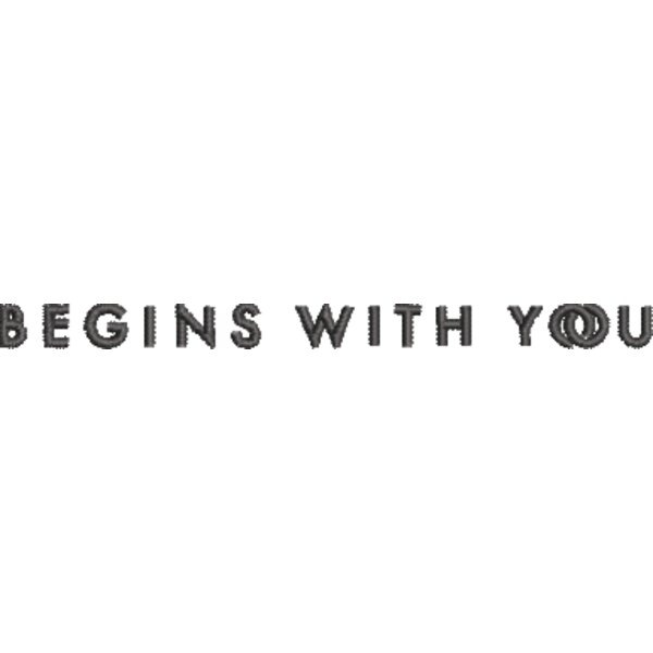 Begins with you embroidery file Thumbnail